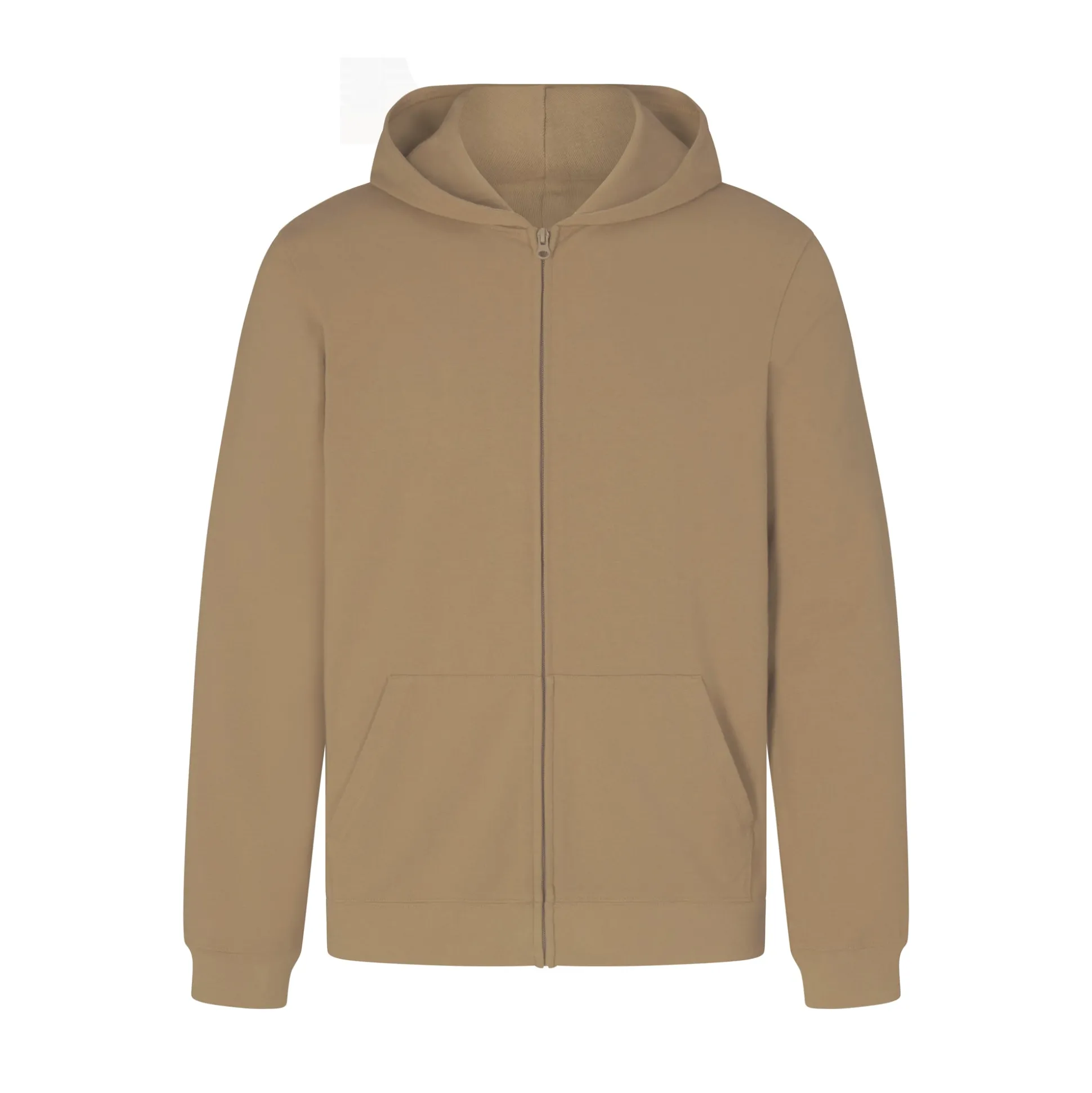JERSEY LOUNGE MENS ZIP UP HOODIE | KHAKI