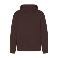 JERSEY LOUNGE MENS ZIP UP HOODIE | ESPRESSO
