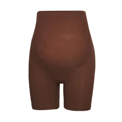 MATERNITY SCULPTING SHORT MID THIGH | COCOA
