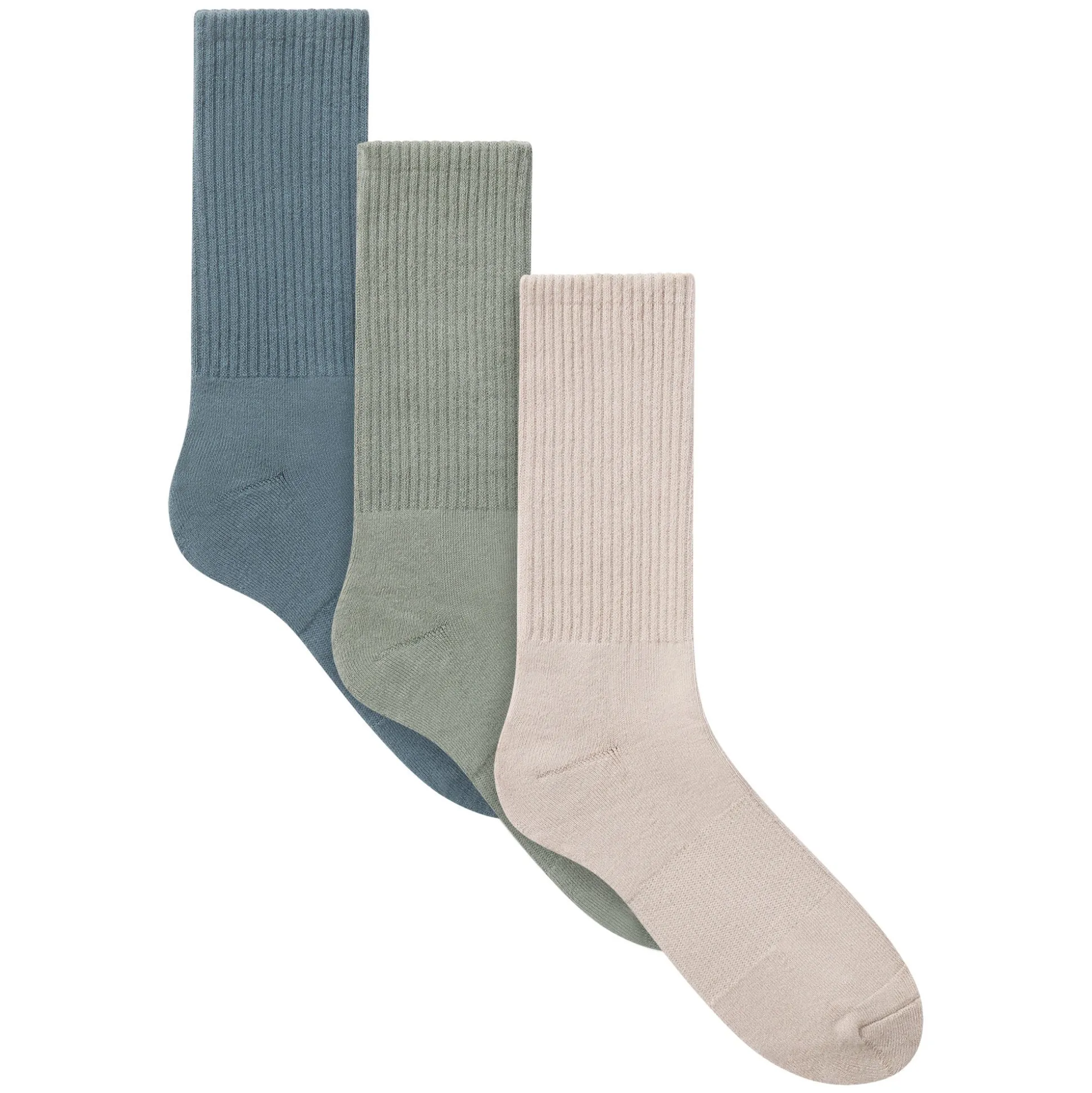 MENS TUBE CREW SOCK 3-PACK | STONE MULTI