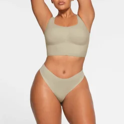 NAKED DIPPED THONG | TALC