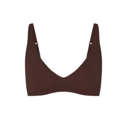 NAKED PLUNGE BRALETTE | COCOA