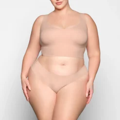 NAKED PLUNGE LONGLINE BRALETTE | MICA