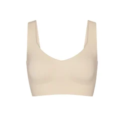 NAKED PLUNGE LONGLINE BRALETTE | SAND