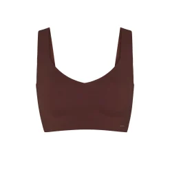 NAKED PLUNGE LONGLINE BRALETTE | COCOA