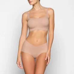 NAKED SCOOP BRALETTE | CLAY