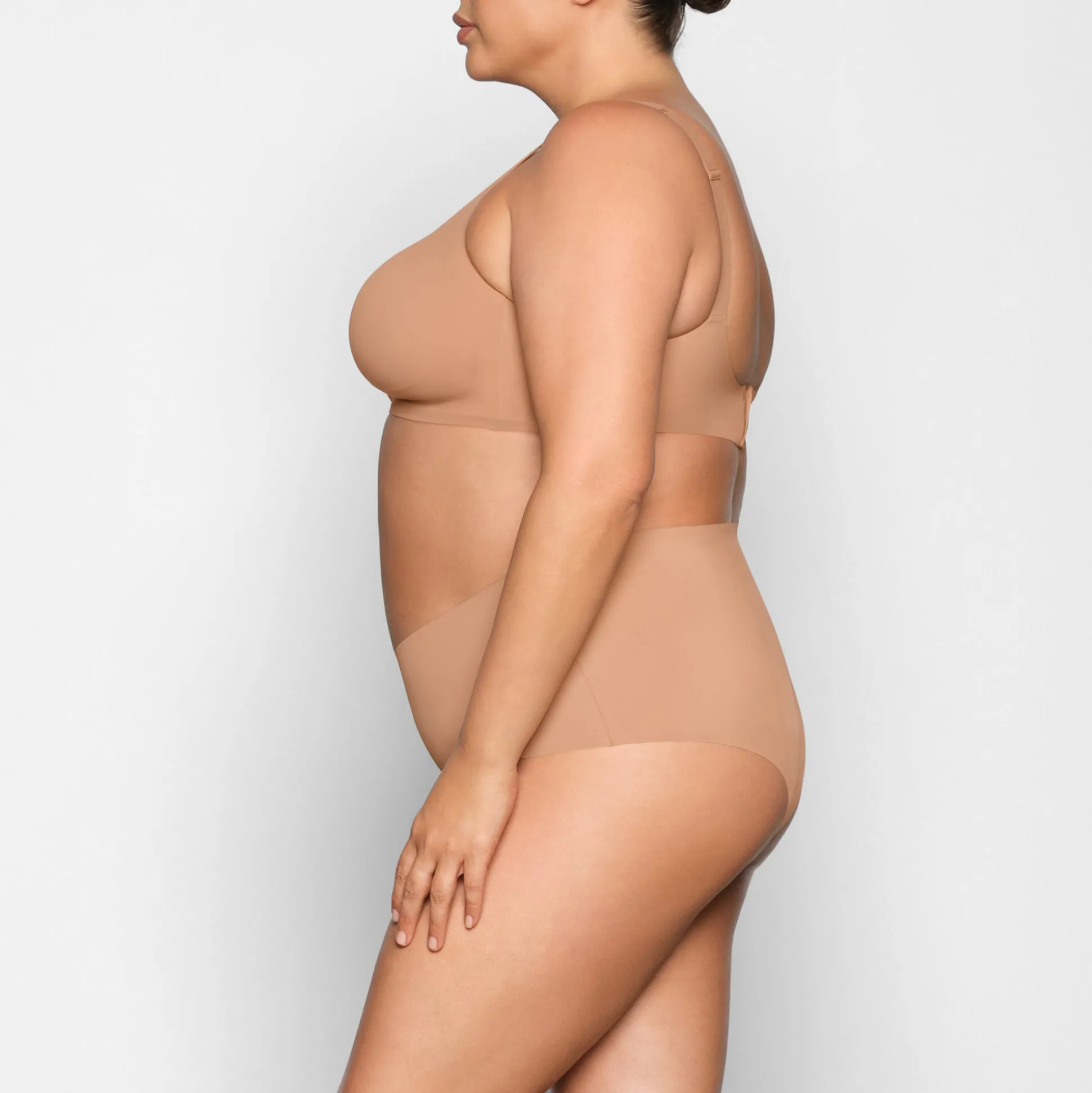 NAKED SCOOP BRALETTE | OCHRE
