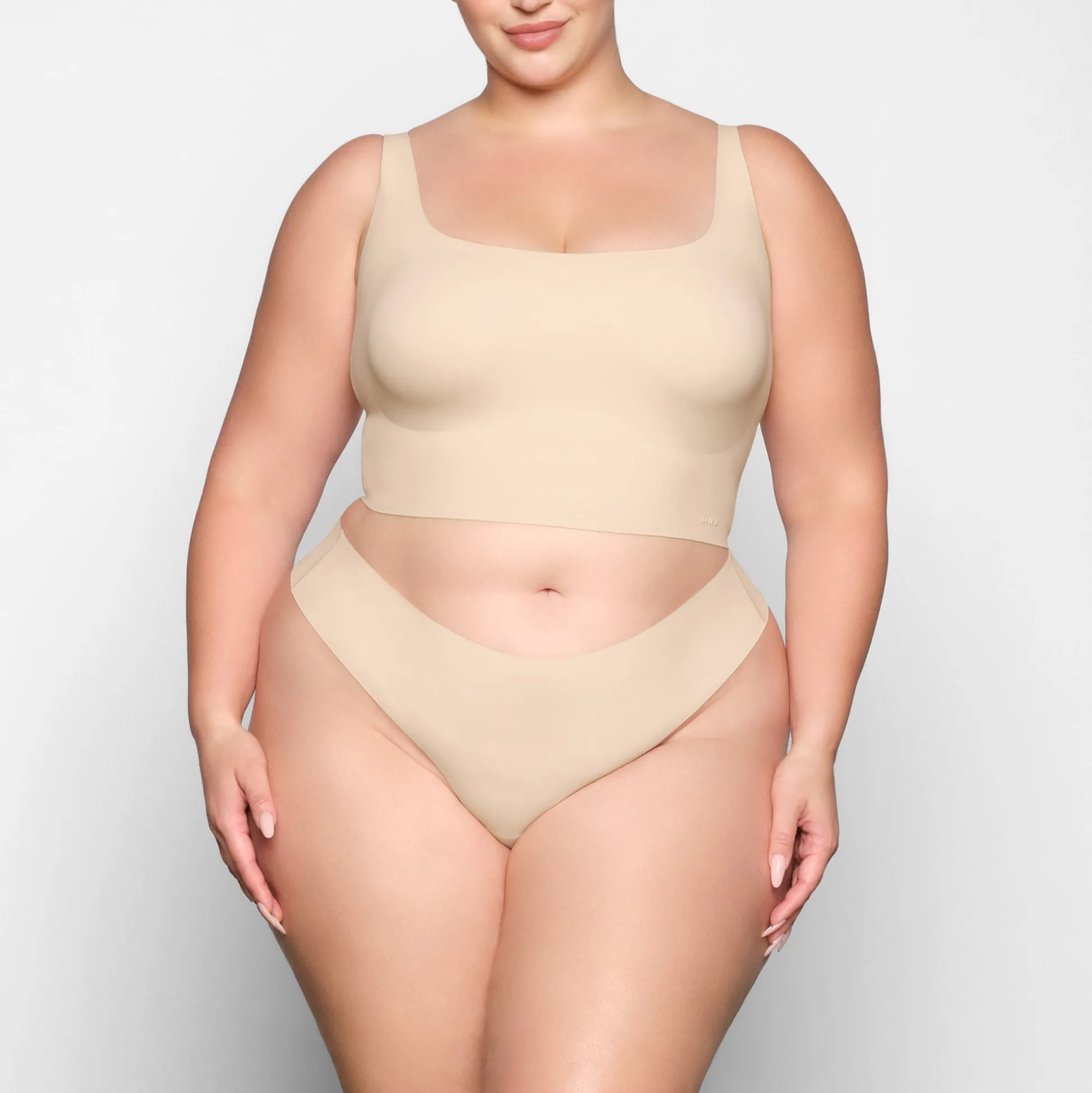 NAKED SCOOP LONGLINE BRALETTE | SAND
