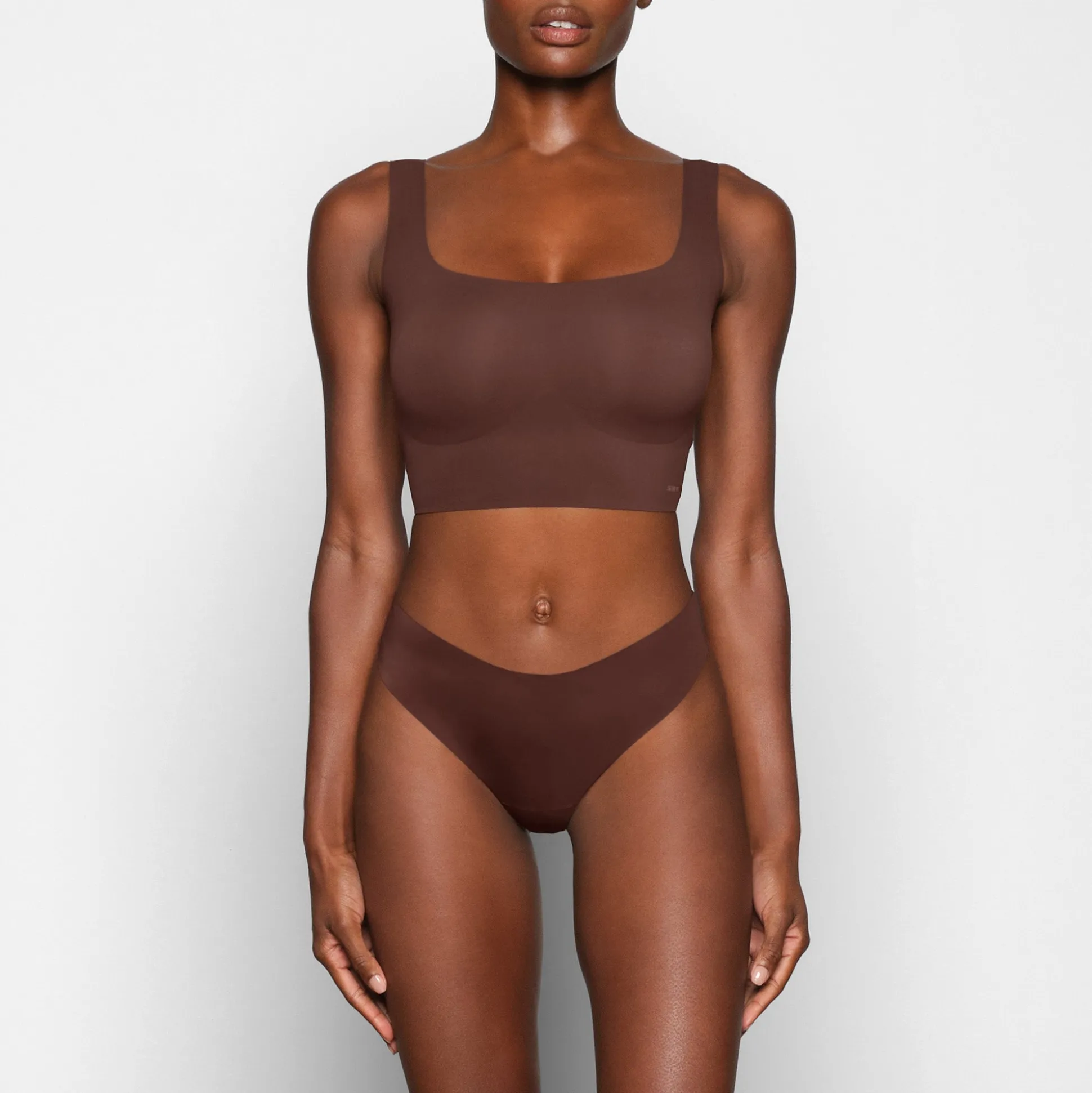 NAKED SCOOP LONGLINE BRALETTE | COCOA
