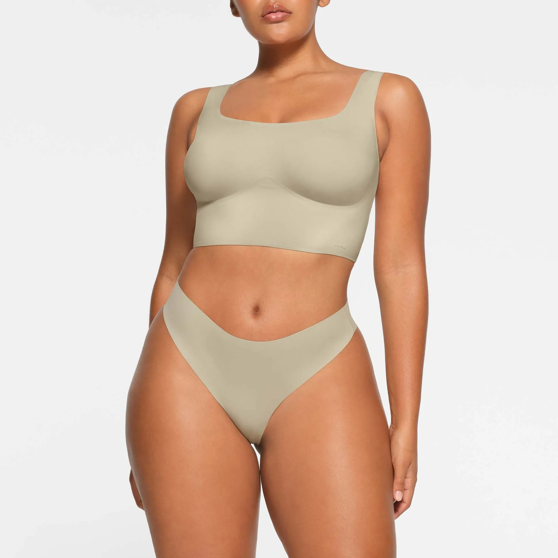 NAKED SCOOP LONGLINE BRALETTE | TALC