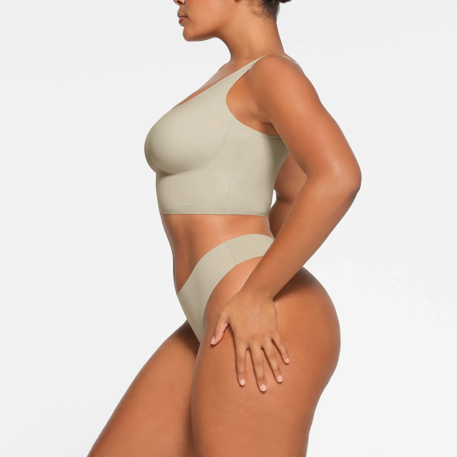 NAKED SCOOP LONGLINE BRALETTE | TALC