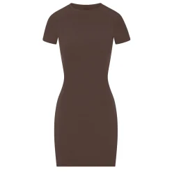 NEW VINTAGE RAGLAN MINI DRESS | COCOA