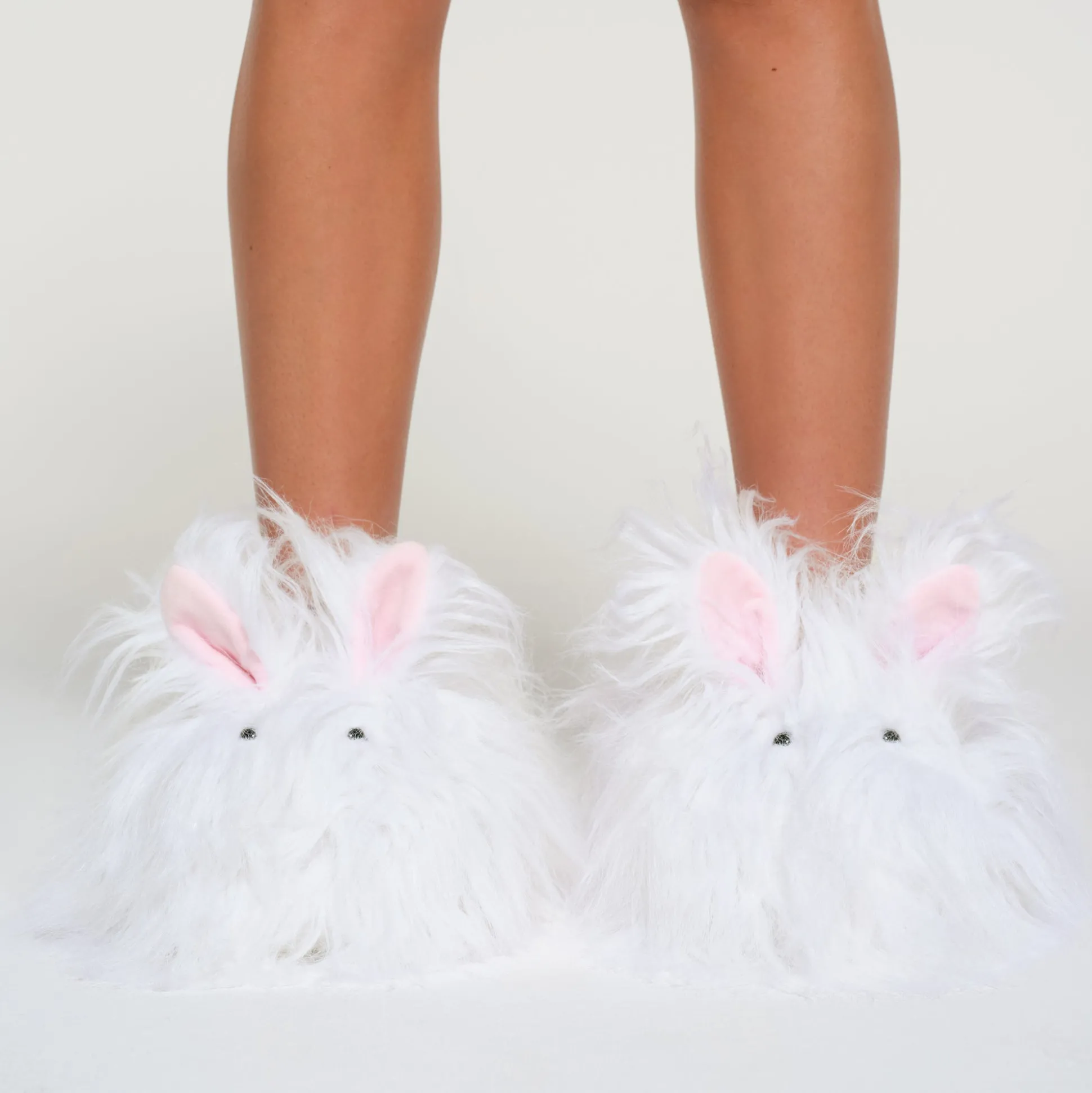 PLUSH BUNNY SLIPPER | MARBLE