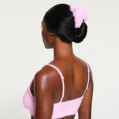 PLUSH HAIR CLIP | BABY PINK
