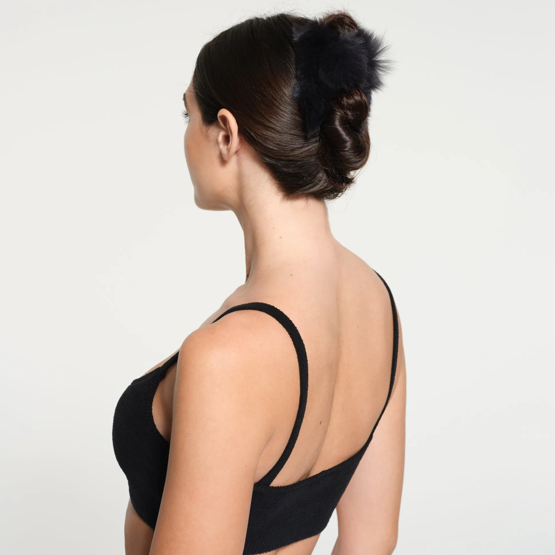 PLUSH HAIR CLIP | ONYX