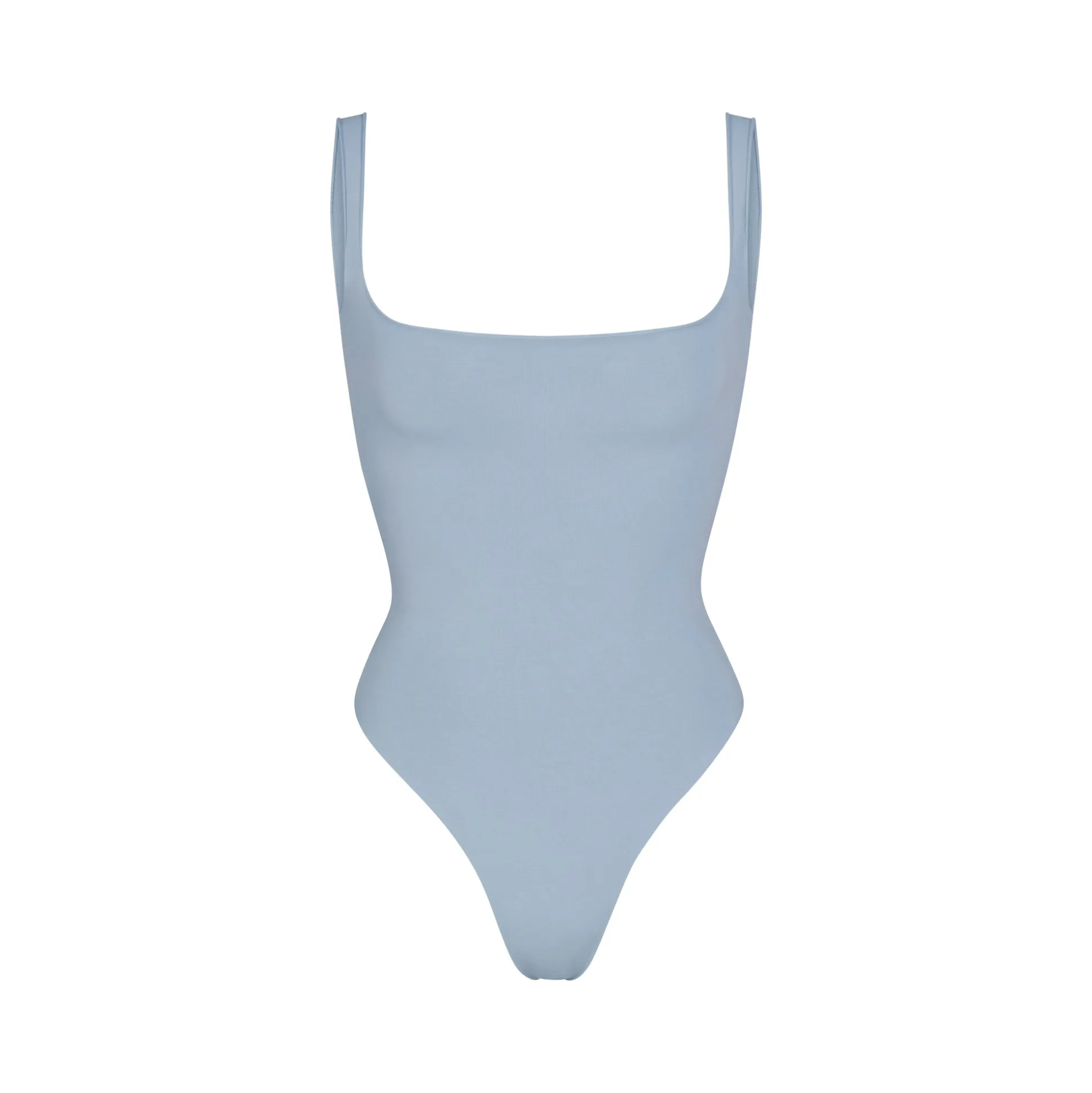 RAW EDGE CAMI BODYSUIT | DENIM