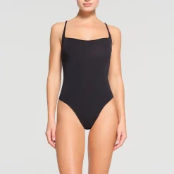 RAW EDGE CAMI BODYSUIT | ONYX
