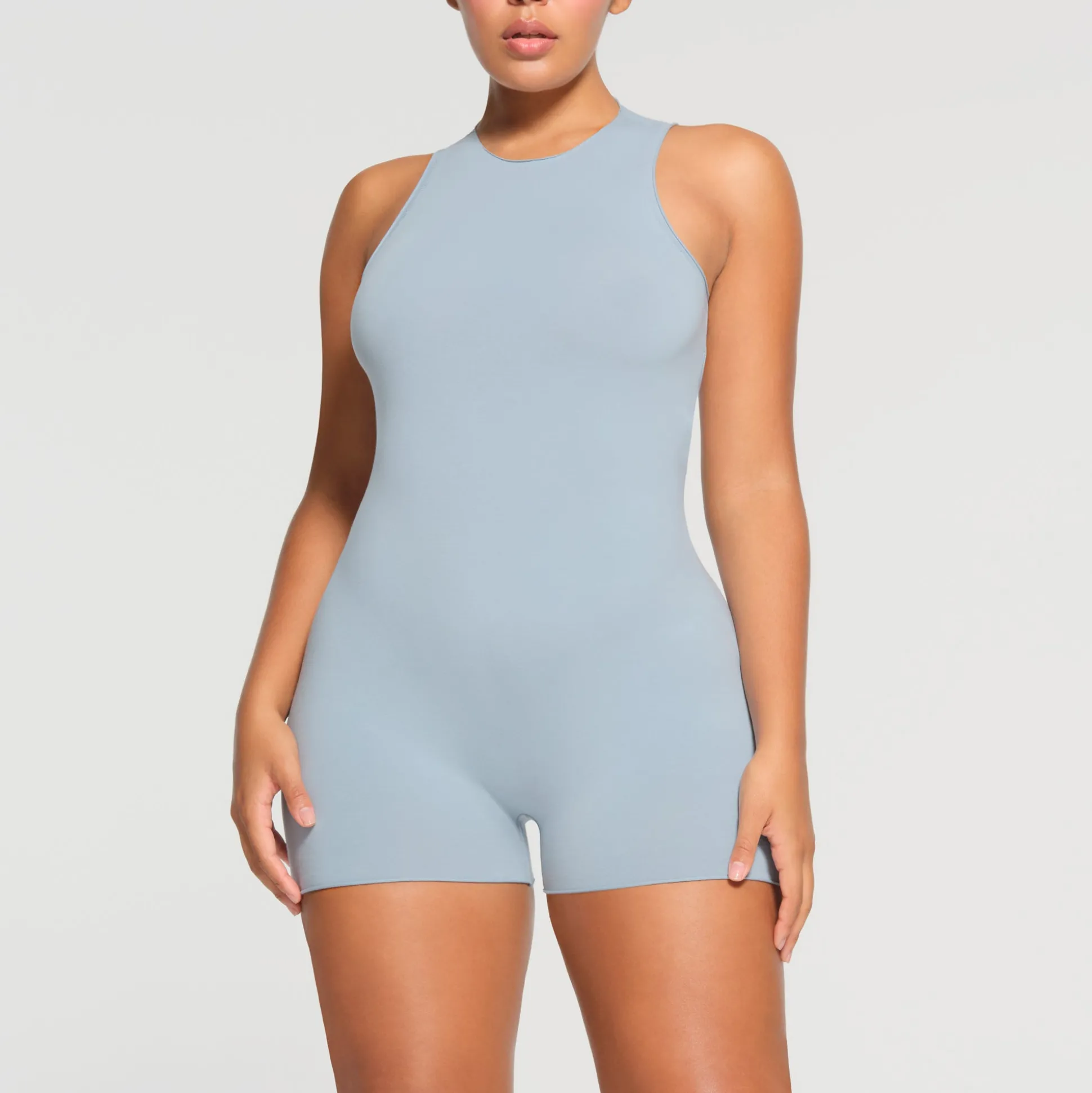 RAW EDGE ONESIE | DENIM