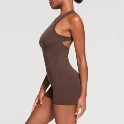 RAW EDGE ONESIE | ESPRESSO