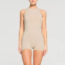 RAW EDGE ONESIE | STONE