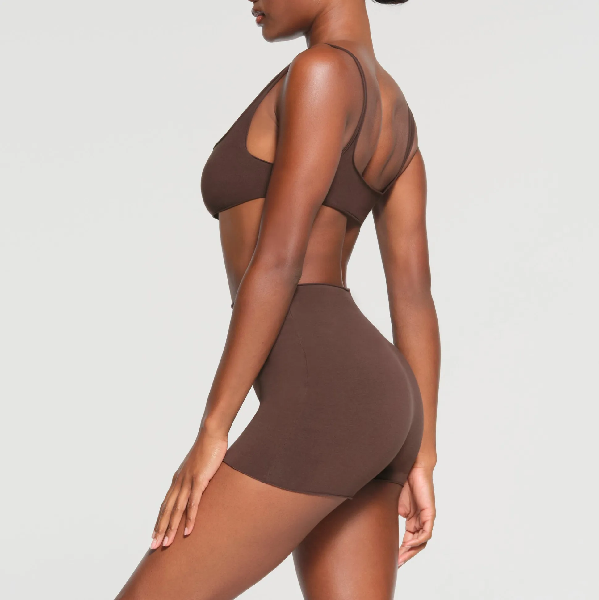 RAW EDGE SHORT | ESPRESSO
