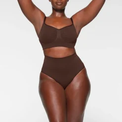 SEAMLESS SCULPT BRALETTE | ESPRESSO