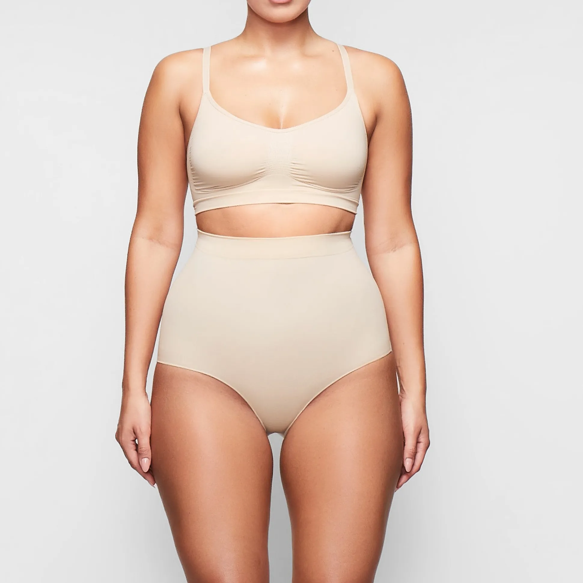SEAMLESS SCULPT BRALETTE | CLAY