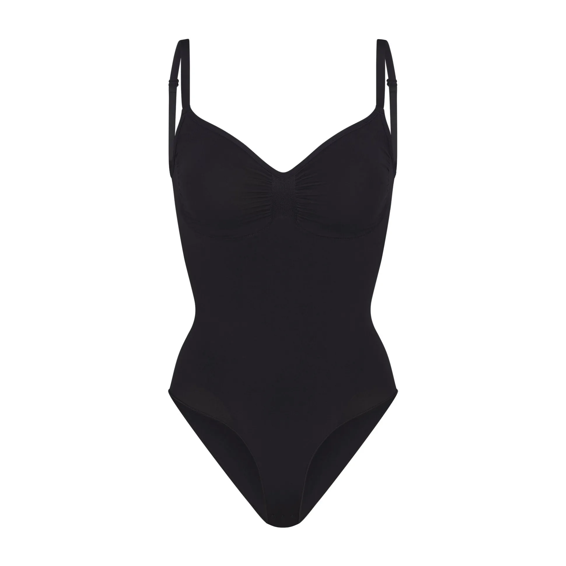 SEAMLESS SCULPT BRIEF BODYSUIT | ONYX