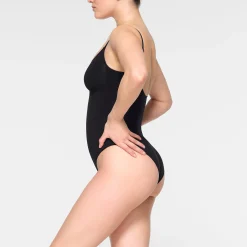 SEAMLESS SCULPT BRIEF BODYSUIT | ONYX