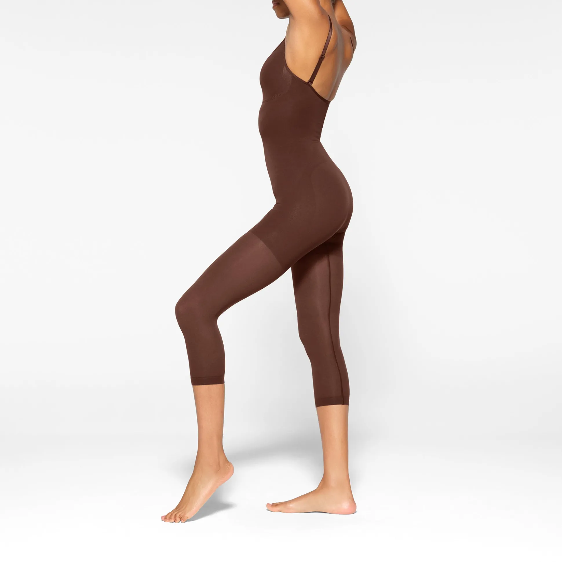 SEAMLESS SCULPT CATSUIT | COCOA