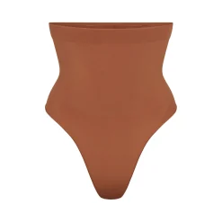 SEAMLESS SCULPT HIGH-WAISTED THONG | BRONZE