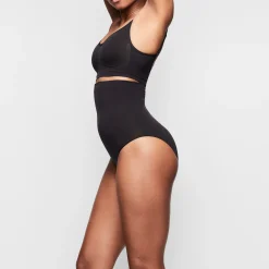 SEAMLESS SCULPT HIGH-WAISTED BRIEF | ONYX
