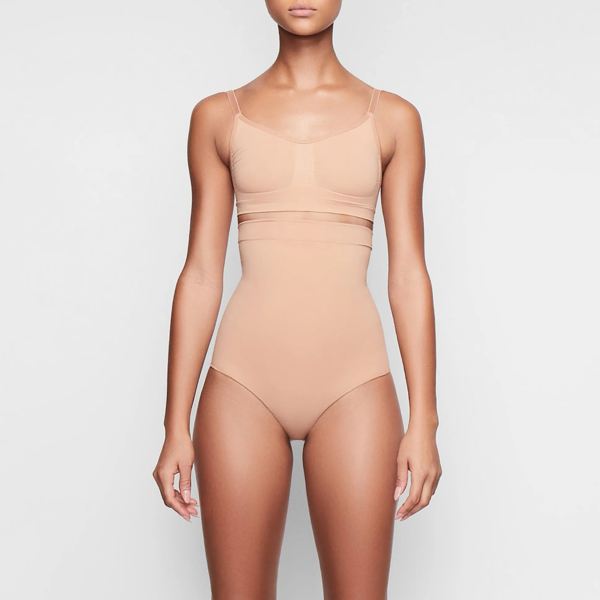 SEAMLESS SCULPT HIGH-WAISTED BRIEF | OCHRE