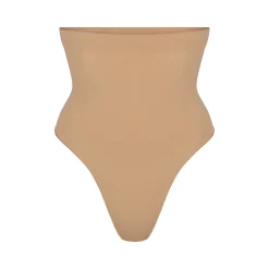 SEAMLESS SCULPT HIGH-WAISTED THONG | OCHRE