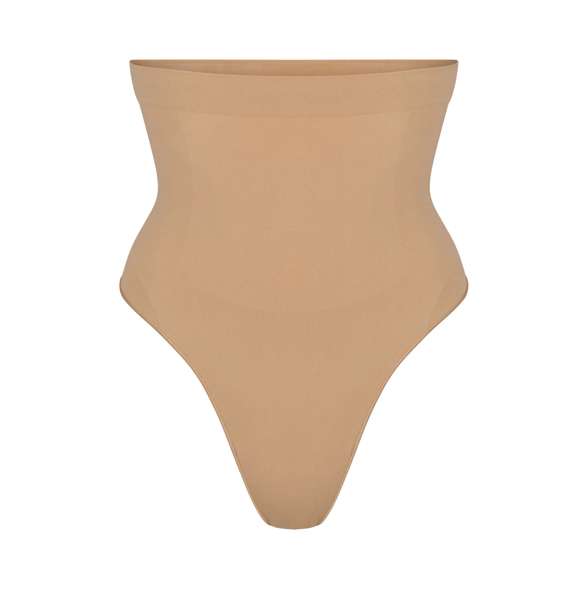 SEAMLESS SCULPT HIGH-WAISTED THONG | OCHRE