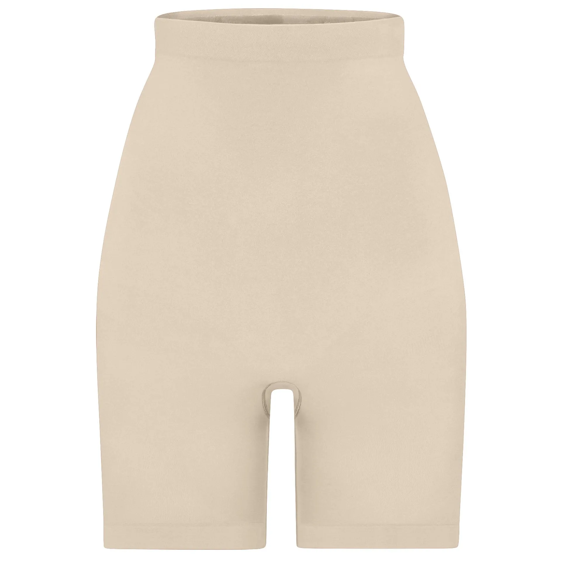 SEAMLESS SCULPT HIGH-WAISTED ABOVE THE KNEE SHORT | SAND