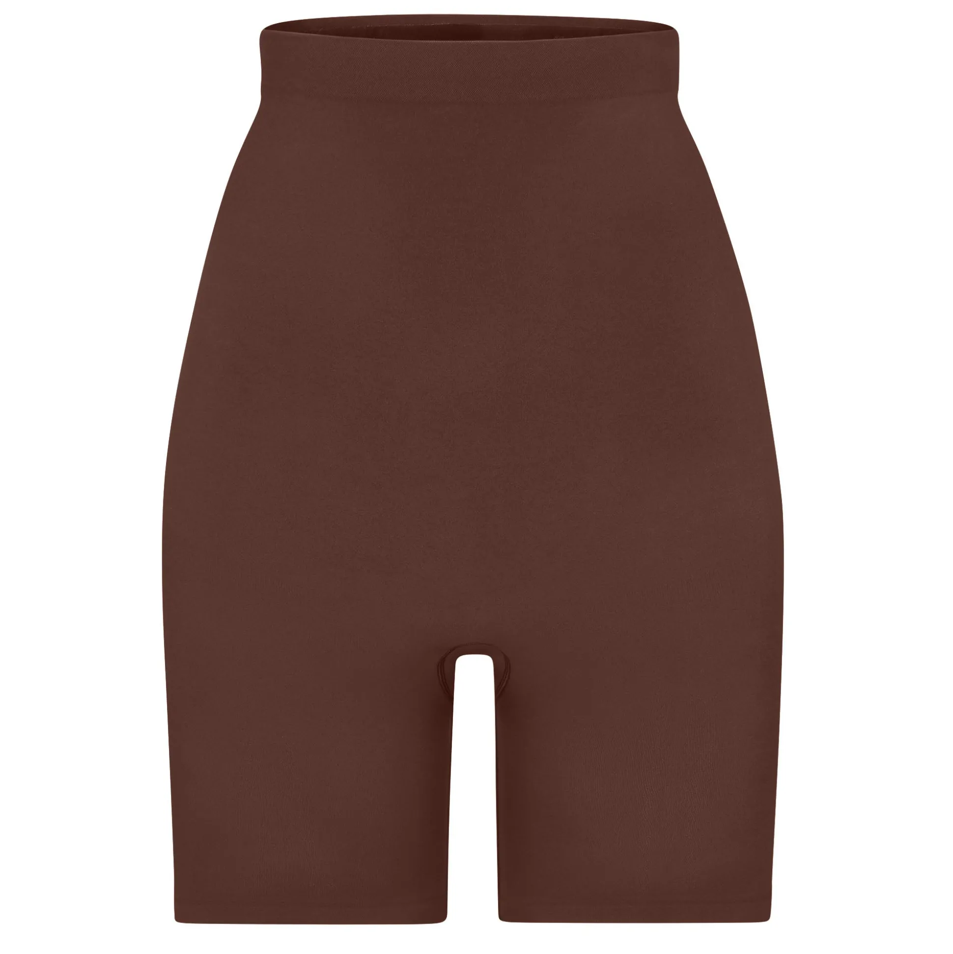 SEAMLESS SCULPT HIGH-WAISTED ABOVE THE KNEE SHORT | COCOA