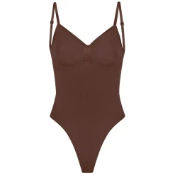 SEAMLESS SCULPT LOW BACK THONG BODYSUIT | COCOA