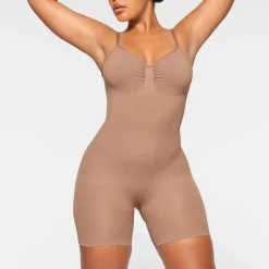 SEAMLESS SCULPT LOW BACK MID THIGH BODYSUIT | SIENNA