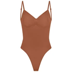 SEAMLESS SCULPT LOW BACK THONG BODYSUIT | BRONZE