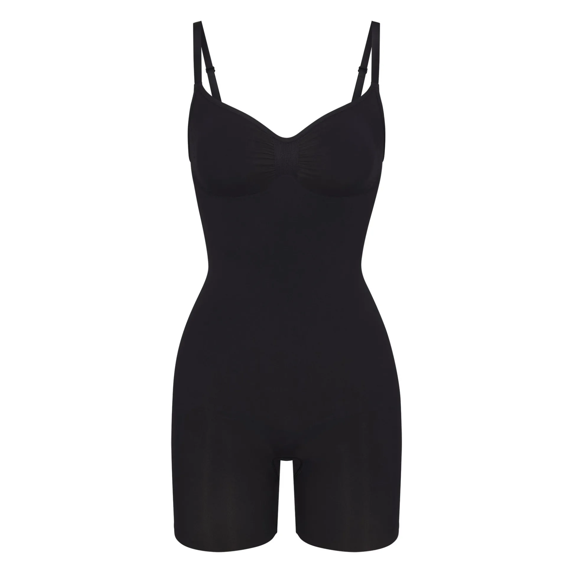 SEAMLESS SCULPT MID THIGH BODYSUIT | ONYX