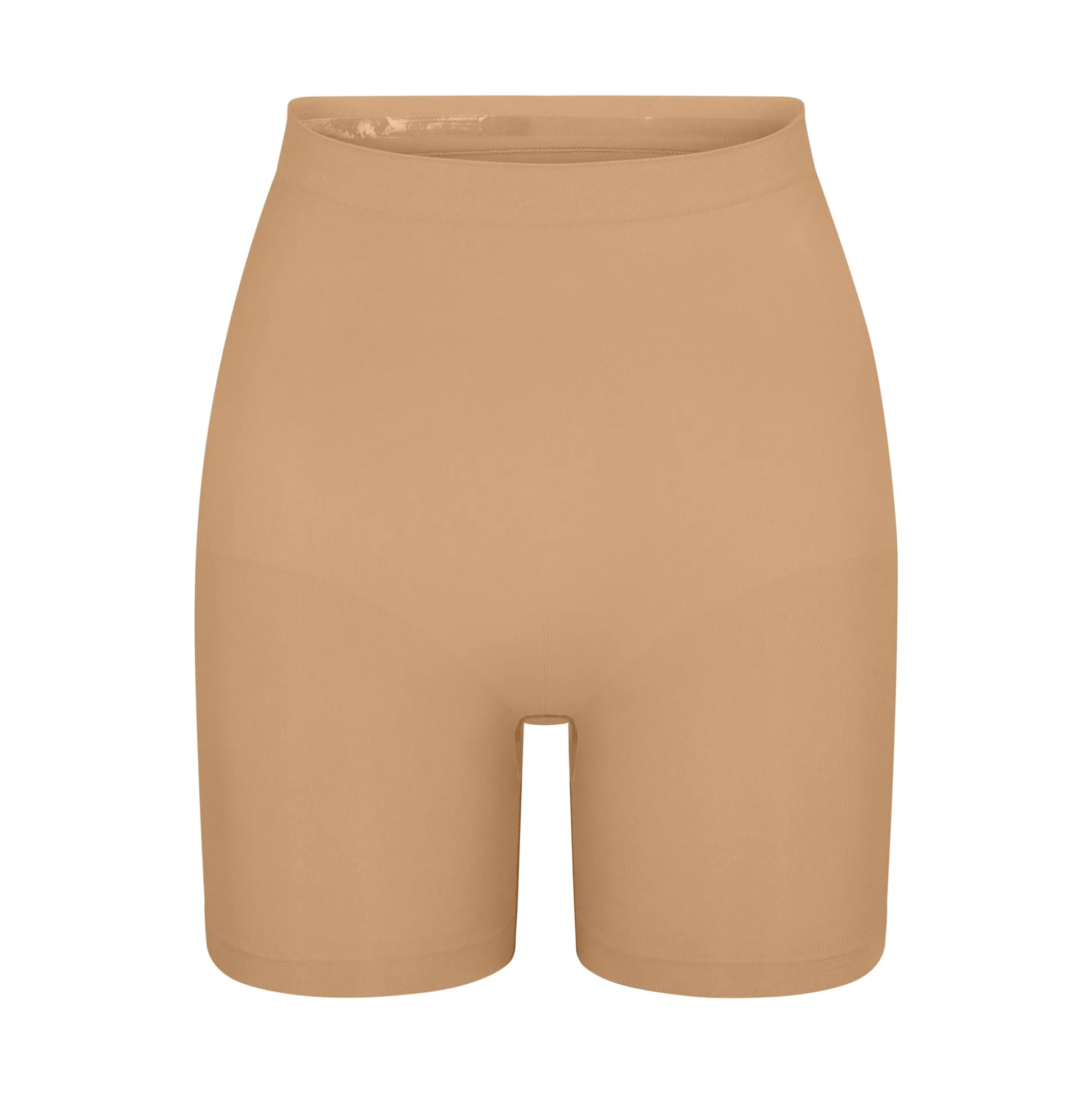 SEAMLESS SCULPT MID THIGH SHORT | OCHRE