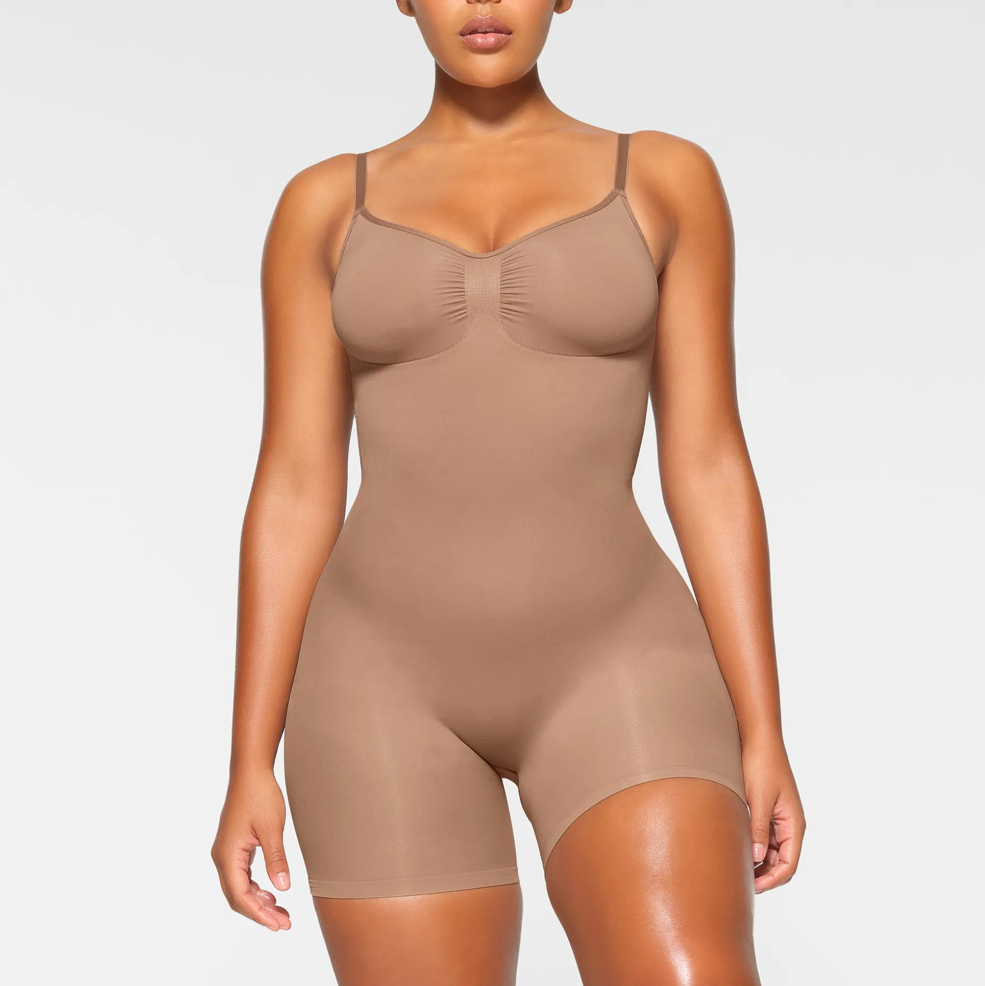 SEAMLESS SCULPT MID THIGH BODYSUIT | SIENNA