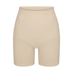 SEAMLESS SCULPT MID THIGH SHORT | SAND