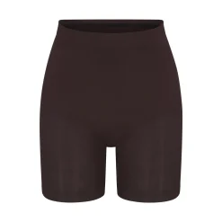 SEAMLESS SCULPT MID THIGH SHORT | ESPRESSO