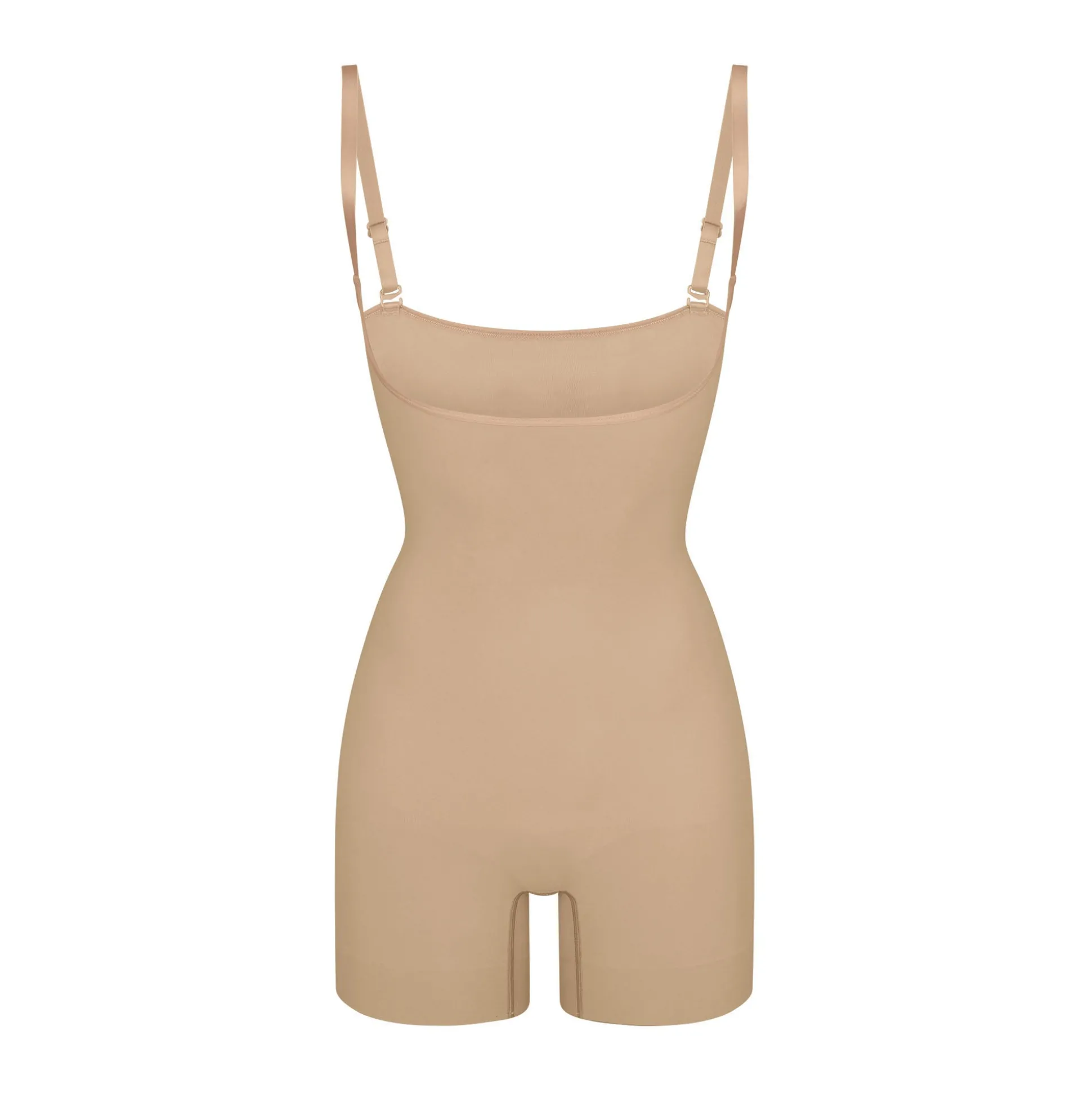 SEAMLESS SCULPT OPEN BUST SHORTIE BODYSUIT | CLAY