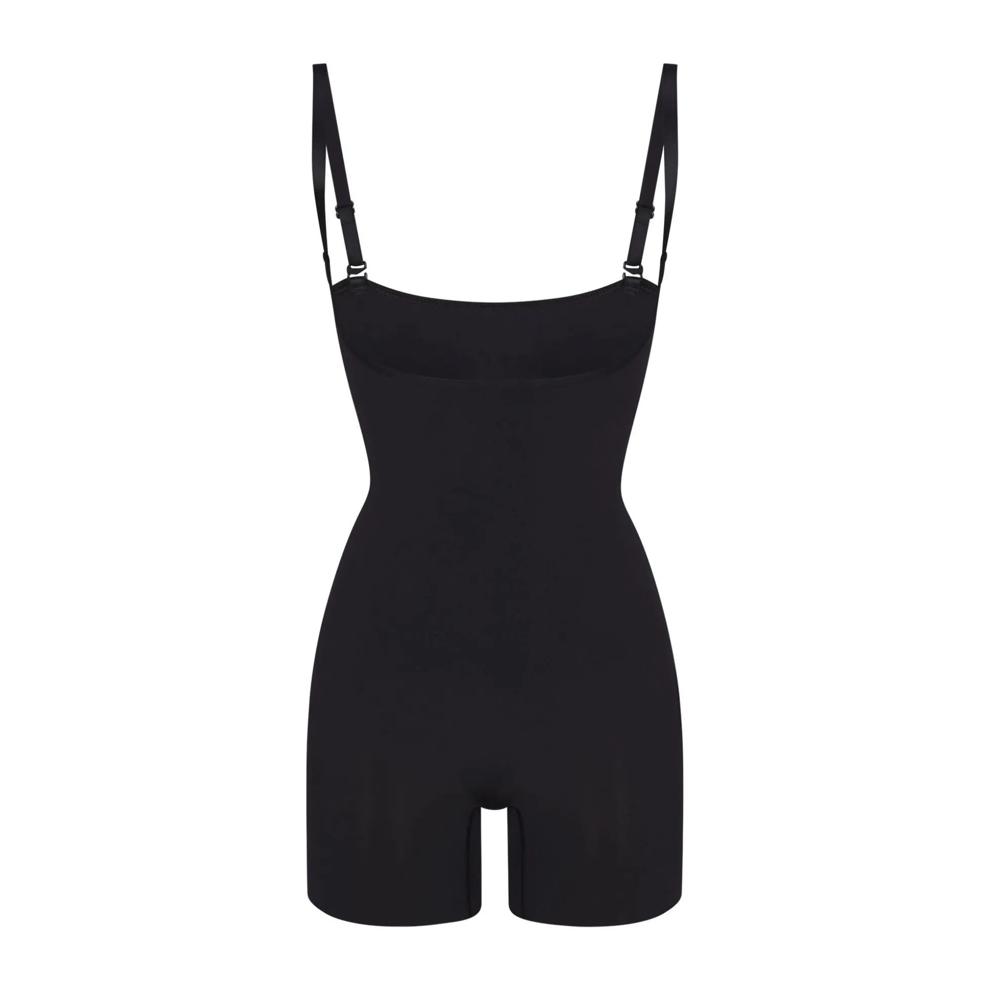 SEAMLESS SCULPT OPEN BUST SHORTIE BODYSUIT | ONYX