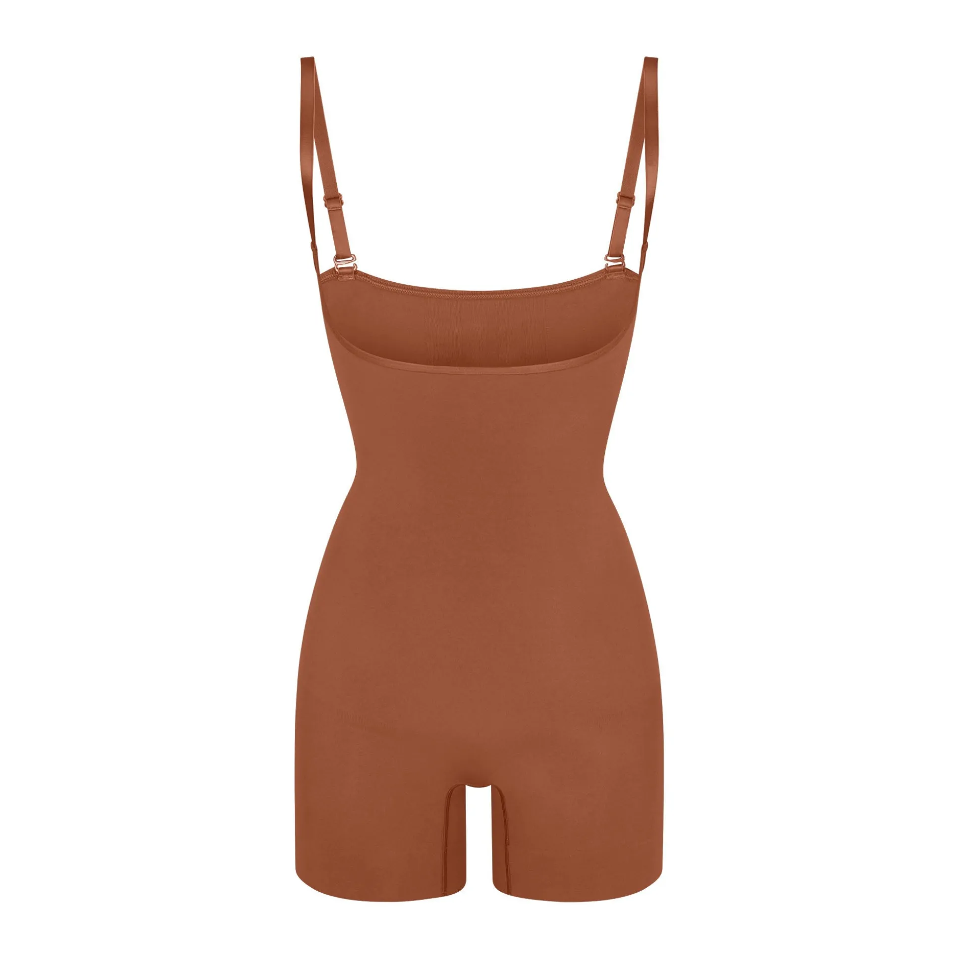 SEAMLESS SCULPT OPEN BUST SHORTIE BODYSUIT | BRONZE