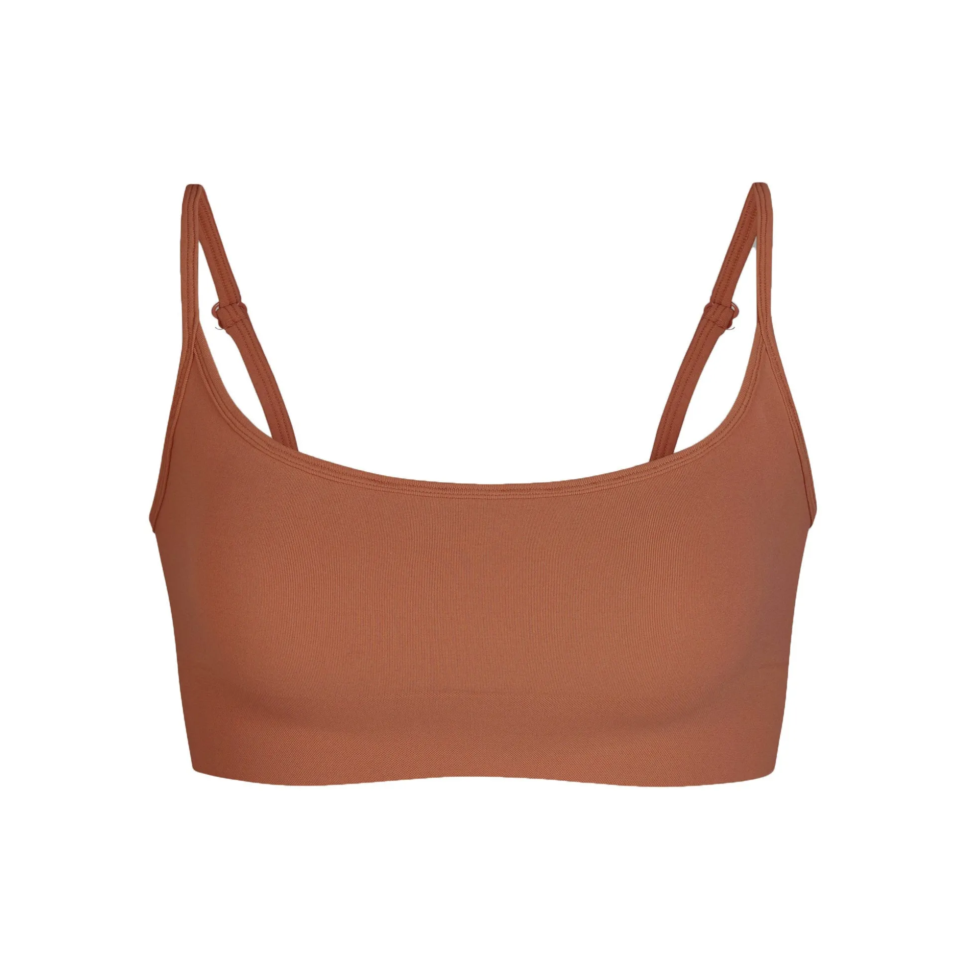 SEAMLESS SCULPT SCOOP NECK BRALETTE | BRONZE