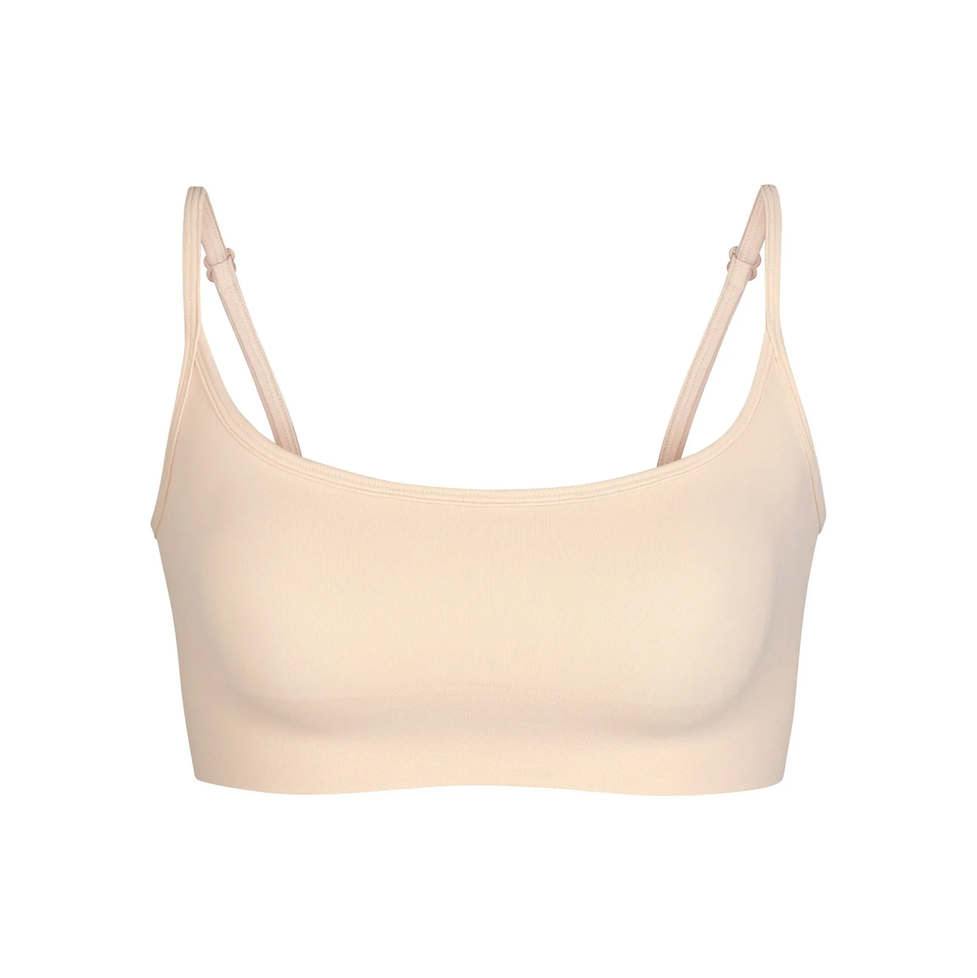 SEAMLESS SCULPT SCOOP NECK BRALETTE | SAND
